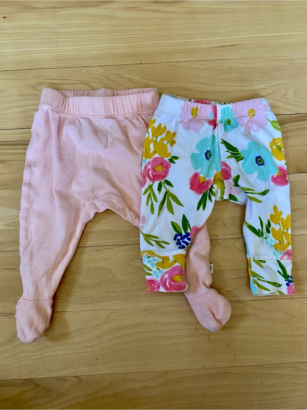 Newborn Baby Pants Set of 2 Honest Company Cloud Island Size NB 100% Cotton